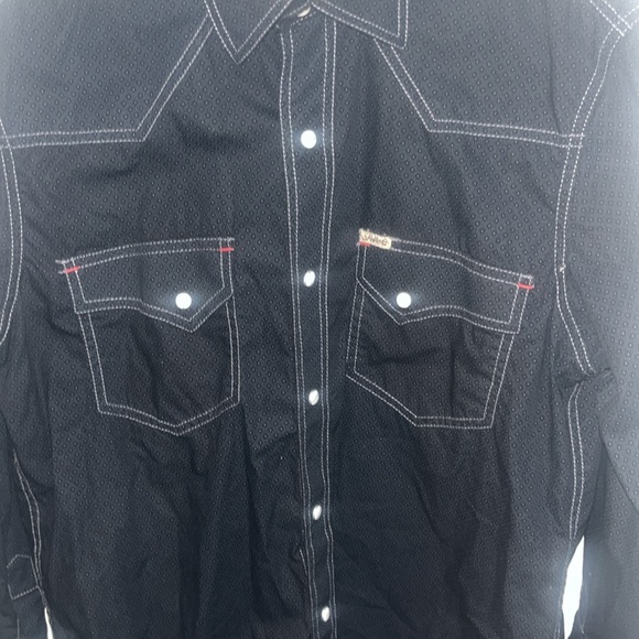 Cavenders Men’s  Rafter C Western Long Sleeve Button-Up Shirt - Picture 2 of 7